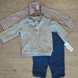 Carter's Blue and Gray Matching Set